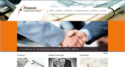 Desktop Screenshot of finaconbh.com.br